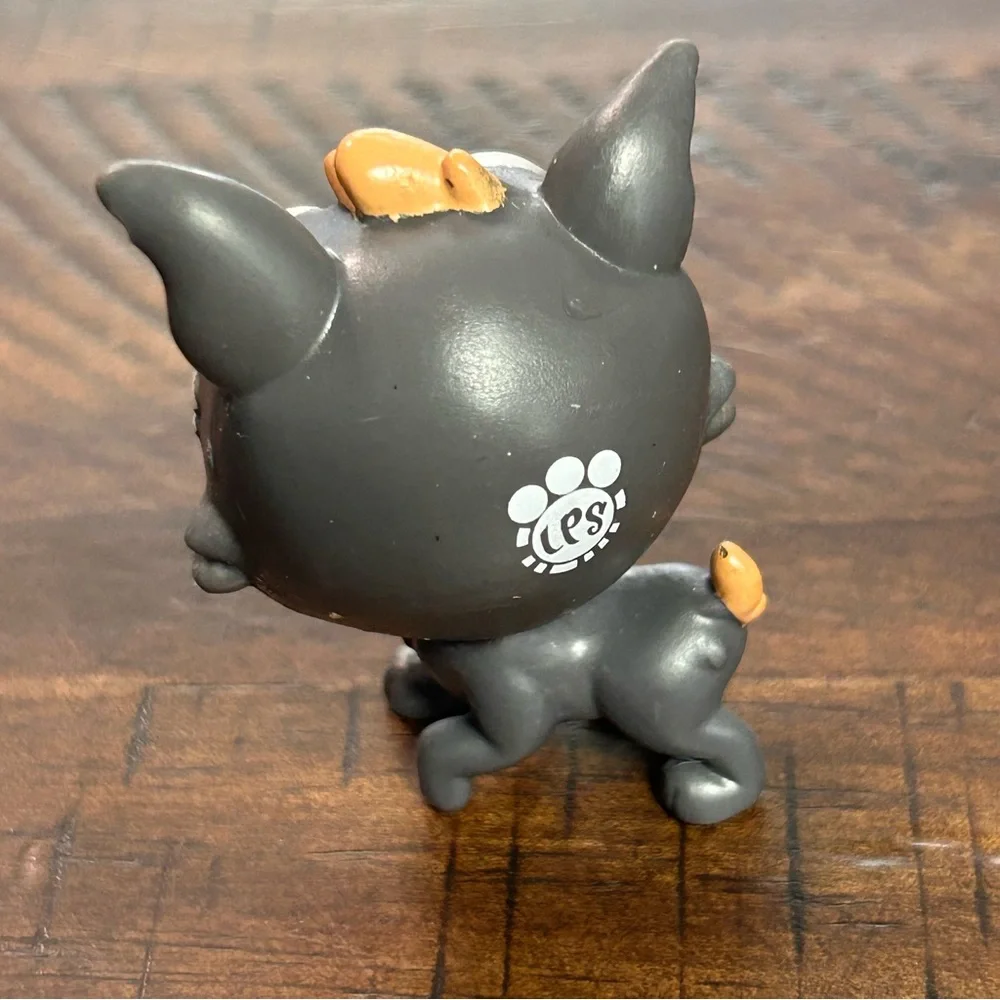 Littlest Pet Shop Pets Jedson‎ Whitebeard 180 Gray Brown Eyes Terrier dog